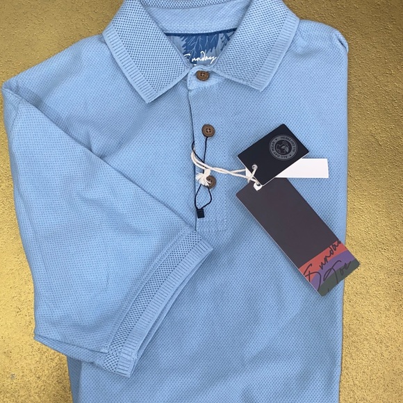 Sunday Sky Blue Men's Polo Shirt - Picture 2 of 4